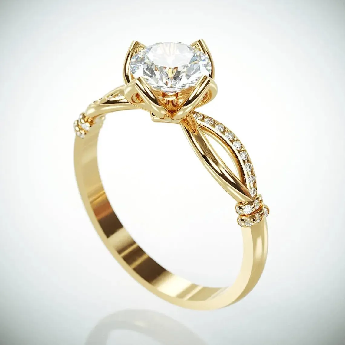 0.5 CT Round Moissanite Couple Ring for His Hers Bridal Sets Engagement Rings Sets for Women, S925 10K 14K 18K Gold Men Trio Ring Bridal Royalty style Matching Engagement Wedding Band Set