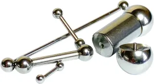 1 Piece Brilliant Internally Threaded Surgical Steel Tongue Barbell- Nipple - Ring - 00g thru 4g - Body Jewelry