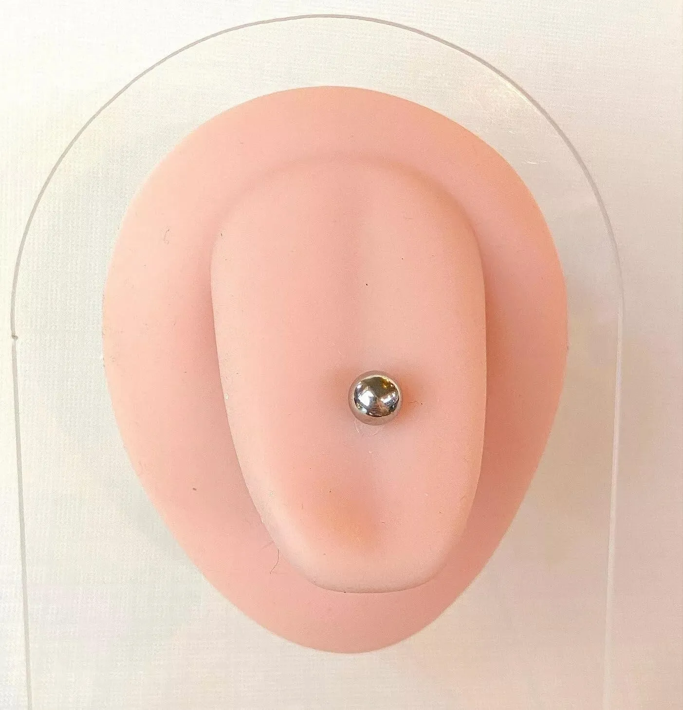 1 Piece Brilliant Internally Threaded Surgical Steel Tongue Barbell- Nipple - Ring - 00g thru 4g - Body Jewelry