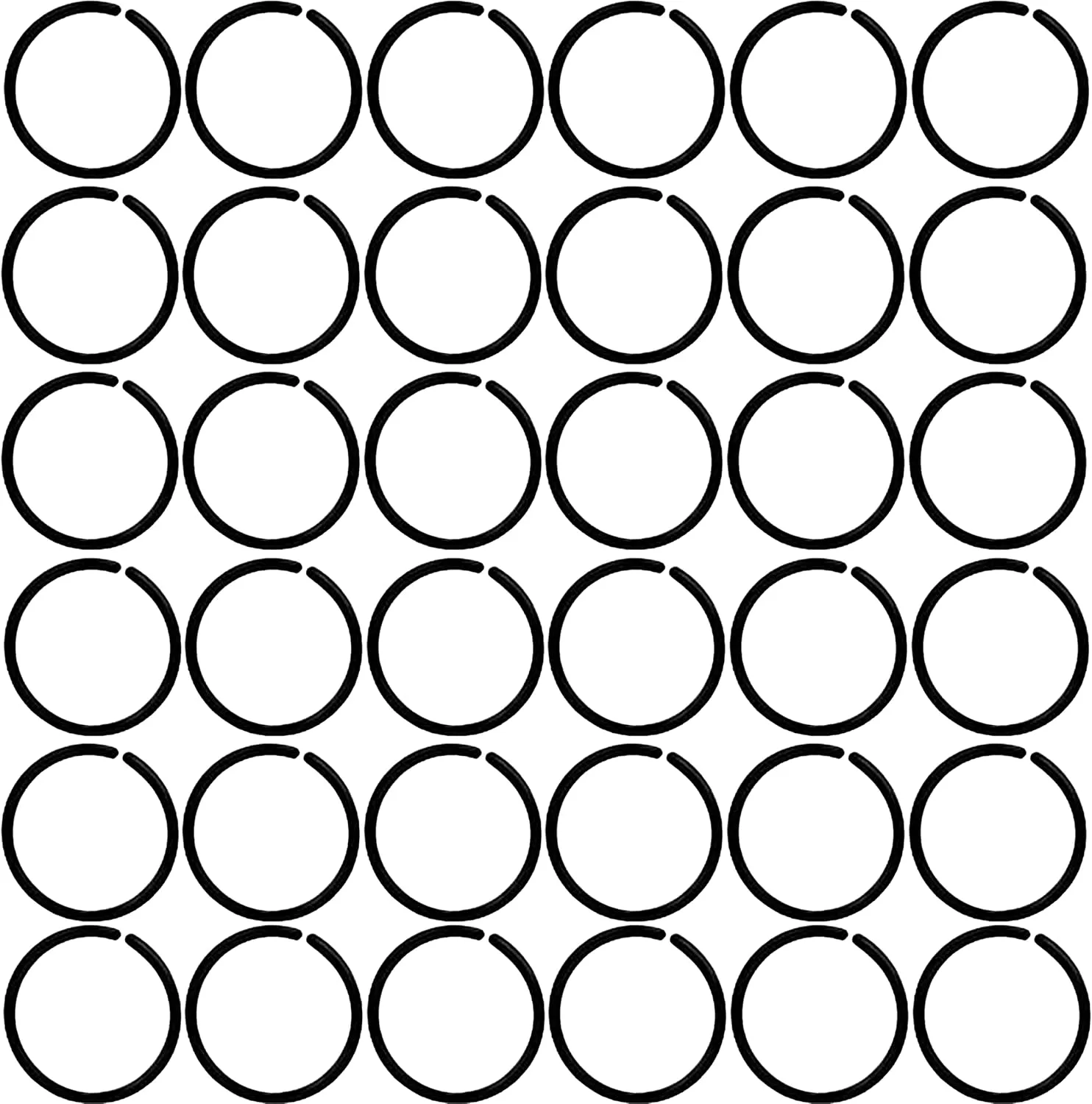 100Pcs Anti-Allergy 20G Unisex Plastic Hoop Ears Hole Retainers Hoop & Clear Nose Rings Hoop Retainer for Sensitive Ears & Skin