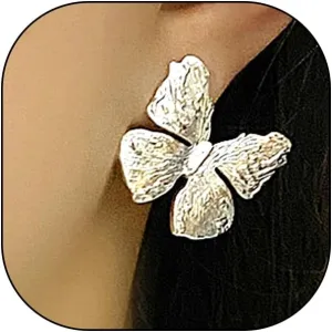 14K Gold Plated Irregular Butterfly Stud Earrings for Women,Simple Punk Drop Dangle Textured Statement Earrings,Trendy Birthday Party Jewelry Gifts