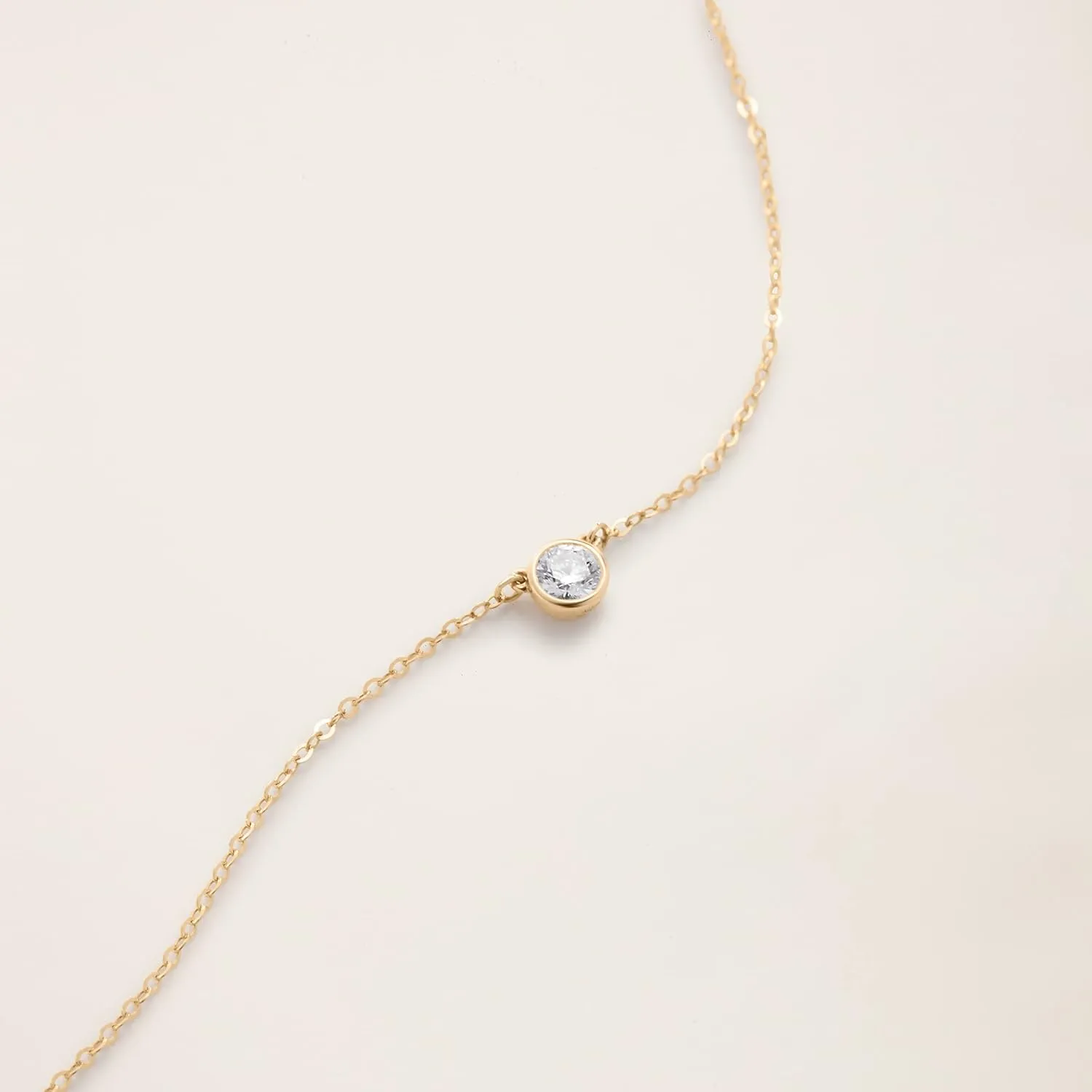 14k Solid Gold Diamond Solitaire Necklace Series,No fading, No allergies, Non gold-plating,Lab grown Diamond, DEF VS~VVS, Classic,Lobster buckle