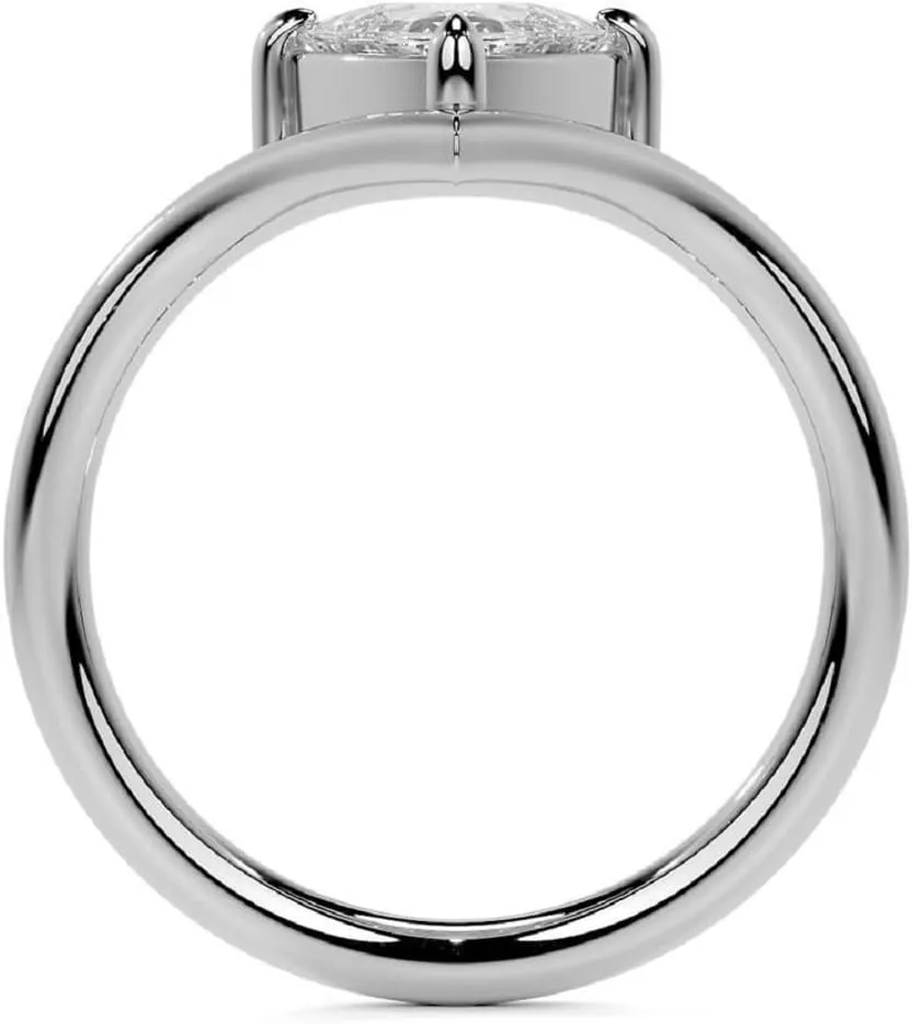 1.5 CT Trillion Cut Moissanite Diamond Handmade Engagement Ring Sterling Silver Solitaire Bridal Wedding Ring for Women, Anniversary Rings her