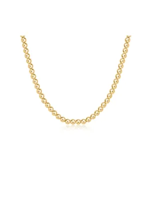 15" Choker Classic Gold 5MM Bead [N15CLG5]