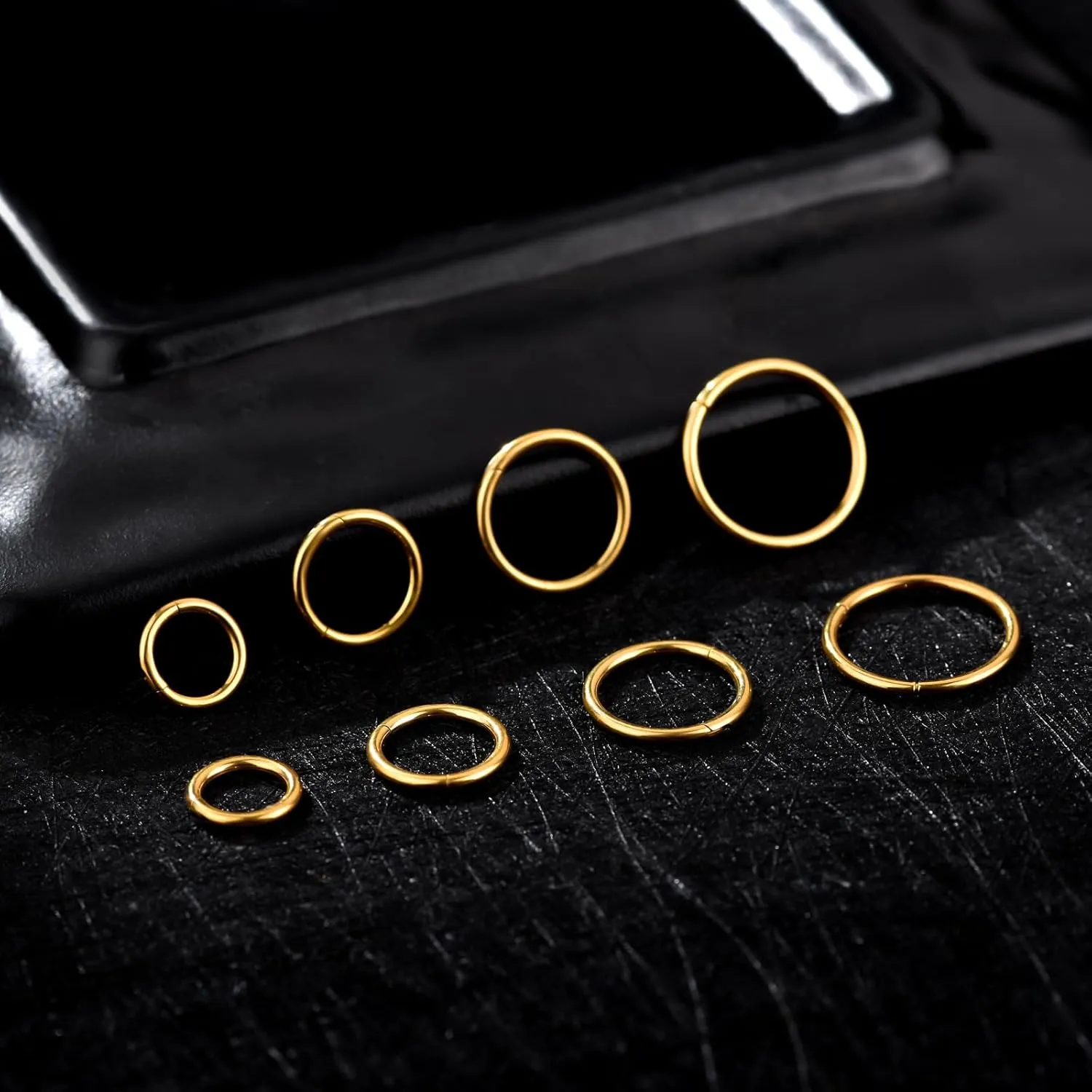 16g Nose Septum Rings: Helix Cartilage Daith Tragus Earring Piercing Ring Hoop, Surgical Steel Nose Ear Clicker Rings Piercing Jewelry For Women Men 6mm 8mm 10mm 12mm