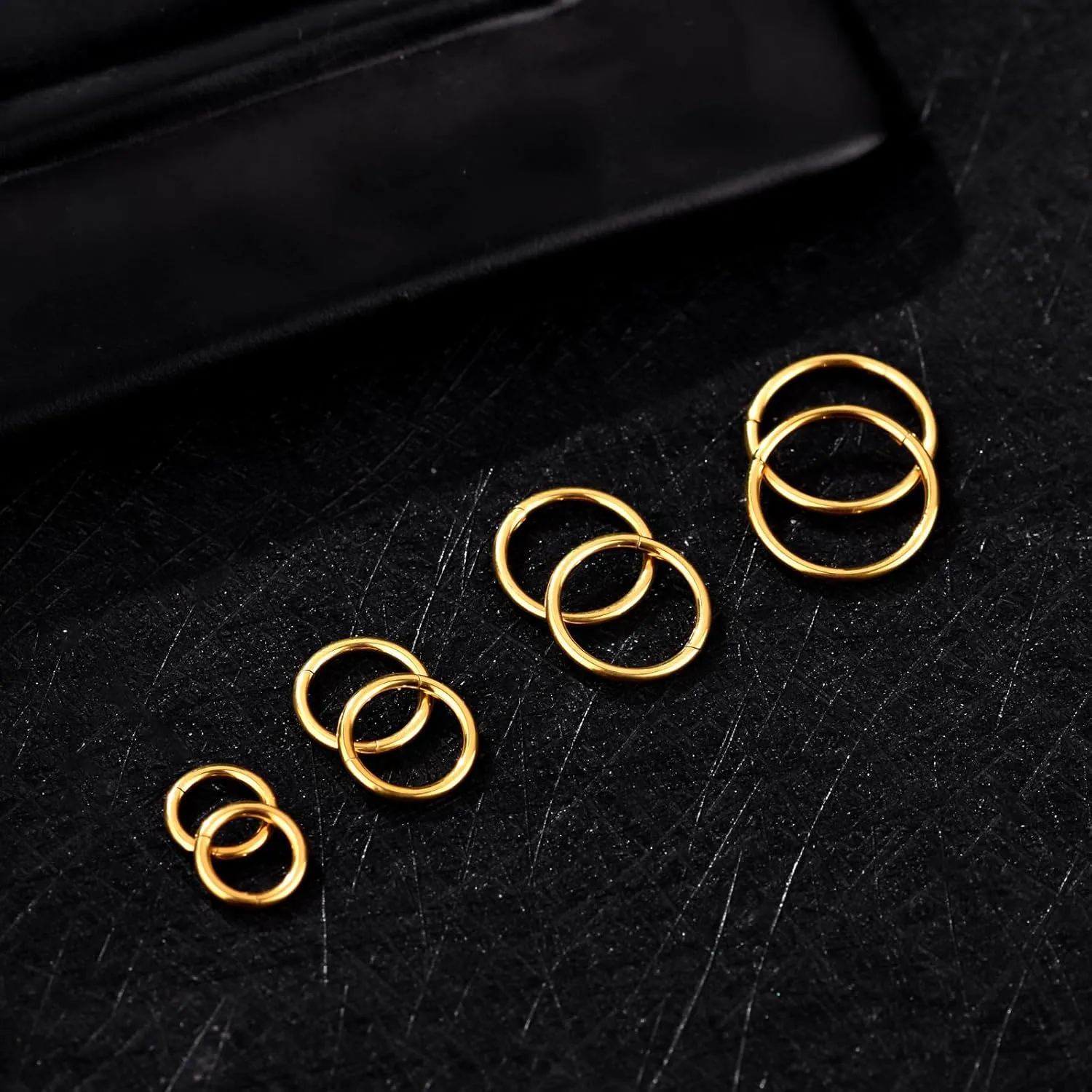 16g Nose Septum Rings: Helix Cartilage Daith Tragus Earring Piercing Ring Hoop, Surgical Steel Nose Ear Clicker Rings Piercing Jewelry For Women Men 6mm 8mm 10mm 12mm