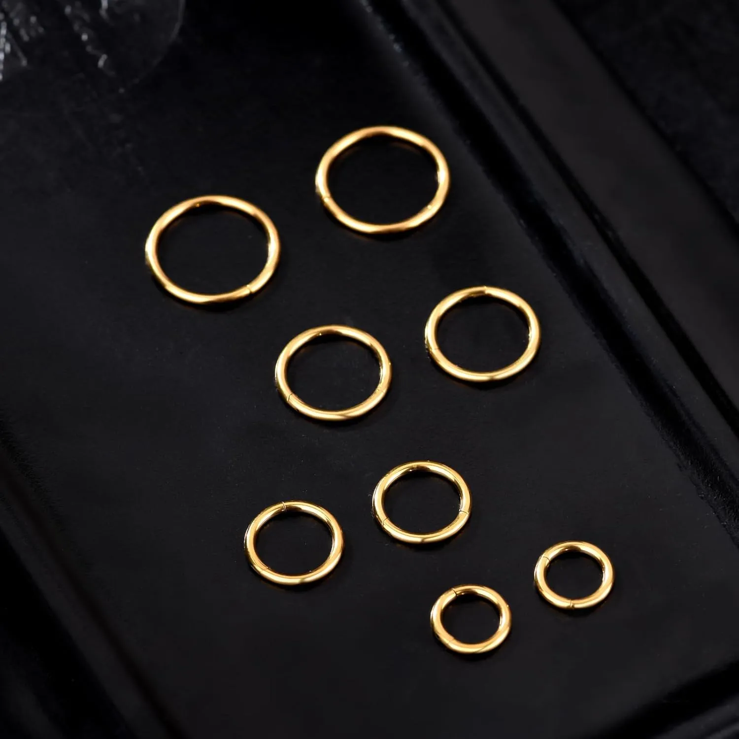 16g Nose Septum Rings: Helix Cartilage Daith Tragus Earring Piercing Ring Hoop, Surgical Steel Nose Ear Clicker Rings Piercing Jewelry For Women Men 6mm 8mm 10mm 12mm