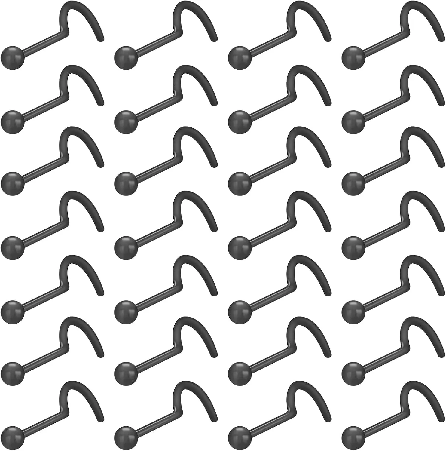 18-28Pcs Clear Nose Studs 20G Plastic Nose Rings for Surgery Bioflex Nose Piercing Retainer Invisible nose stud for Work Hypoallergenic Septum Lip Eyebrow Tongue Earrings Body Piercings Jewelry for Women Men