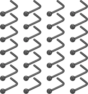 18-28Pcs Clear Nose Studs 20G Plastic Nose Rings for Surgery Bioflex Nose Piercing Retainer Invisible nose stud for Work Hypoallergenic Septum Lip Eyebrow Tongue Earrings Body Piercings Jewelry for Women Men