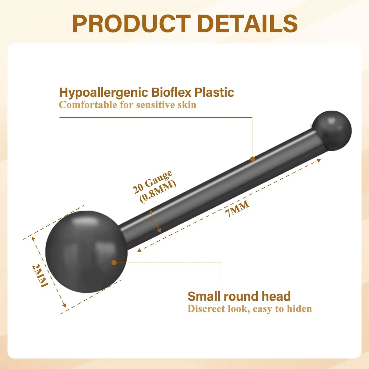 18-28Pcs Clear Nose Studs 20G Plastic Nose Rings for Surgery Bioflex Nose Piercing Retainer Invisible nose stud for Work Hypoallergenic Septum Lip Eyebrow Tongue Earrings Body Piercings Jewelry for Women Men
