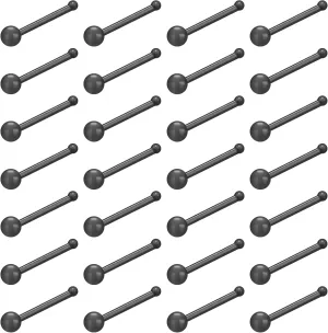 18-28Pcs Clear Nose Studs 20G Plastic Nose Rings for Surgery Bioflex Nose Piercing Retainer Invisible nose stud for Work Hypoallergenic Septum Lip Eyebrow Tongue Earrings Body Piercings Jewelry for Women Men