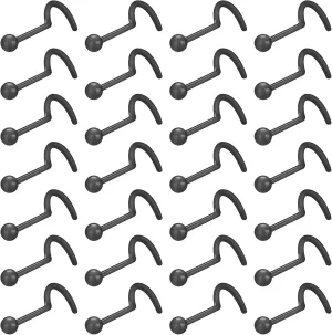 18-28Pcs Clear Nose Studs 20G Plastic Nose Rings for Surgery Bioflex Nose Piercing Retainer Invisible nose stud for Work Hypoallergenic Septum Lip Eyebrow Tongue Earrings Body Piercings Jewelry for Women Men