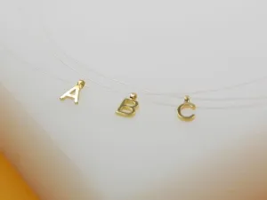 18K Gold Filled Initial Letter Choker A