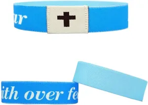 1Pc Wearable Bible Verse Bracelets for Women Men Christian Daily Bible Verse Cross Bracelet with NFC Inspirational Verse Religious Wristband Jewelry