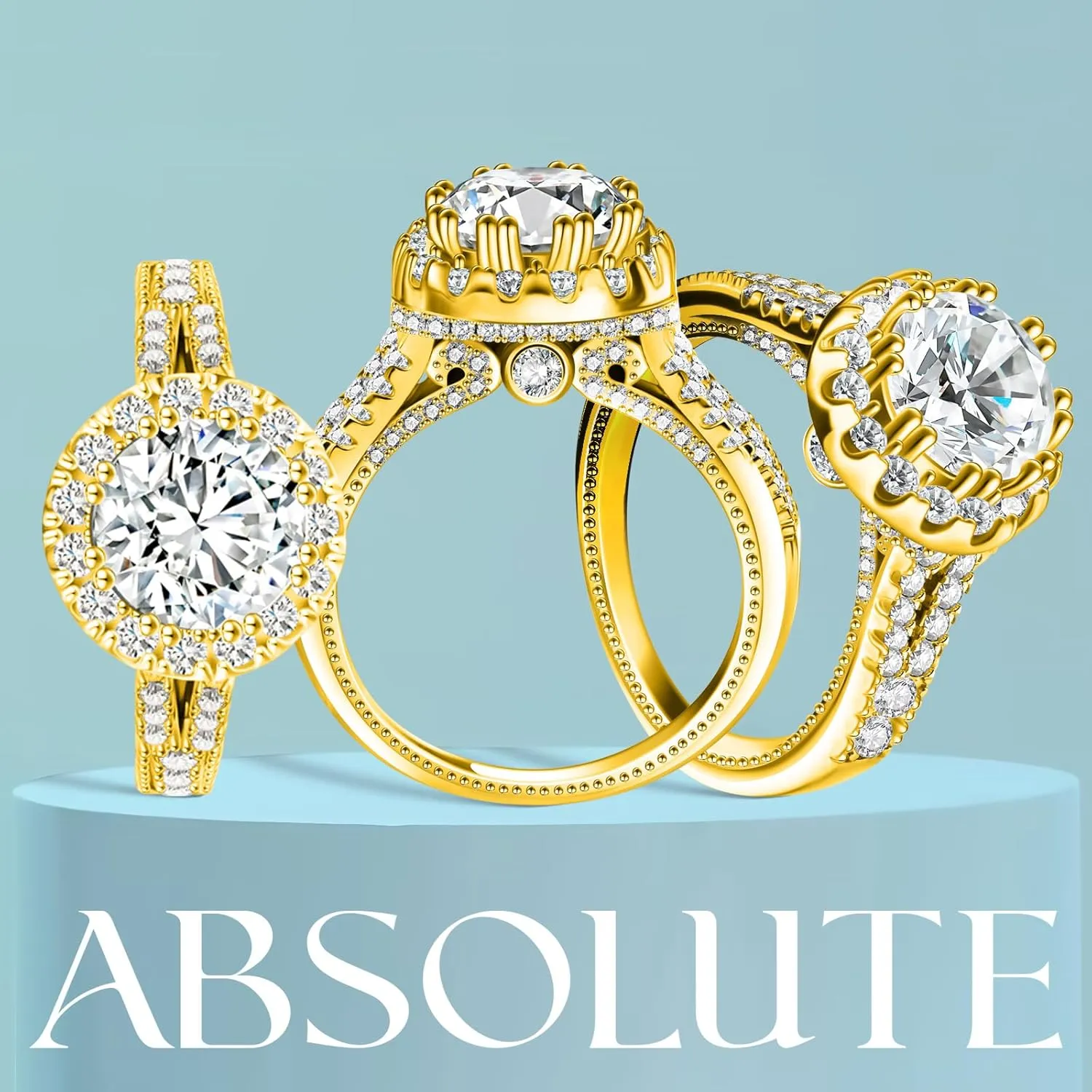 2 Carat Moissanite Rings for Women Solitaire Promise Engagement Ring 925 Sterling Silver Lab Grown Moissanites for Mom/Mother Chiristmas Gift