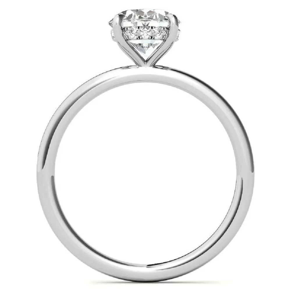 2 CT Oval Solitaire Moissanite Engagement Ring for Women | Platinum Ring | Diamond Wedding Bridal Jewelry | Gift for Her | Anniversary Rings (8)