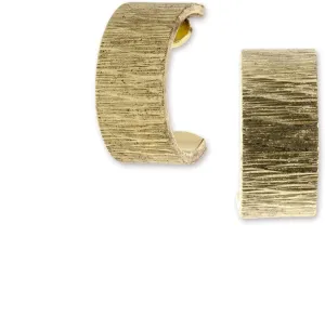 2028 Jewelry Brushed Finish Half-Hoop Earrings
