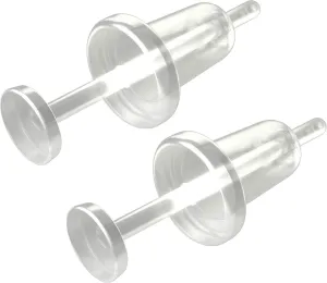 20g Stud Earrings Cartilage Piercing Flexible Bioflex Clear Ear Lobe Push-Fit Retainers Invisible Jewelry
