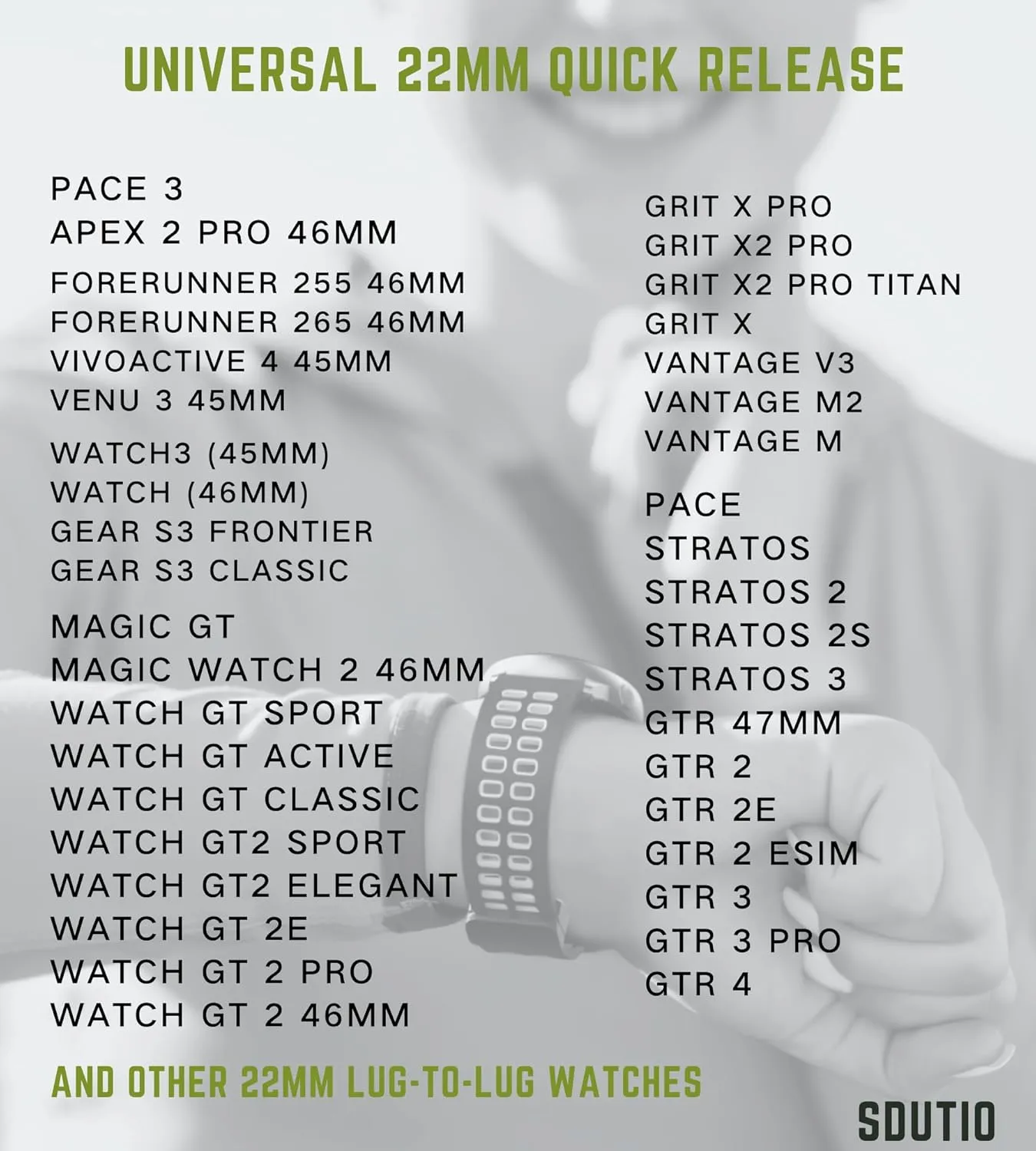20mm 22mm Quick Release Rubber watch band-Stretchy Soft Breathable Silicone Sport Band for Men Women