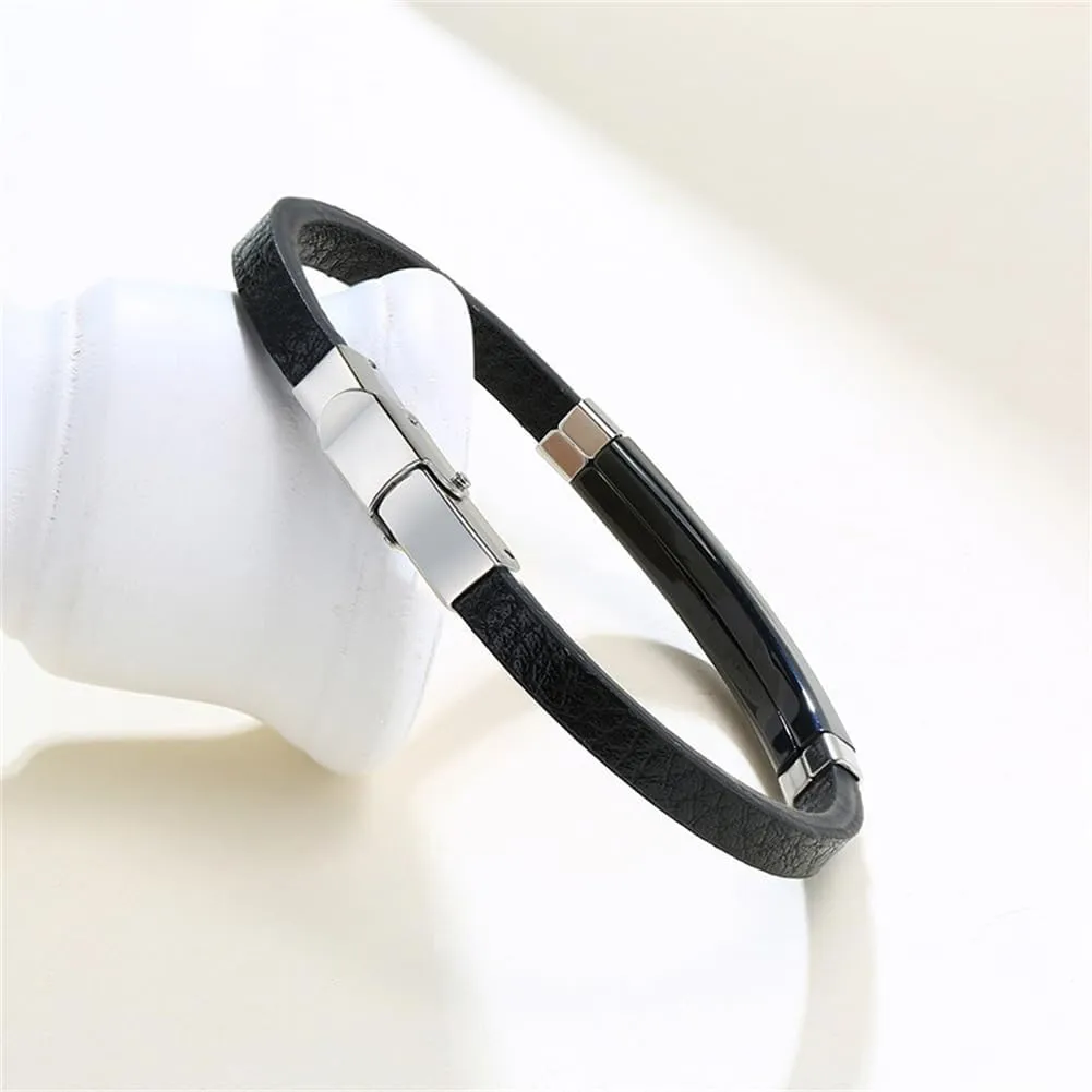 22 A Day Bracelet for Men,Military Veterans Leather Bracelets Memorial Gift Army Navy Airforce Firefighter Jewelry for Independence Day,Support,PTSD Awareness