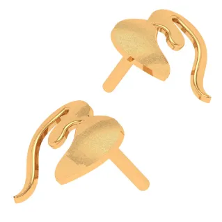 22k Gold Earring With Modern Design
