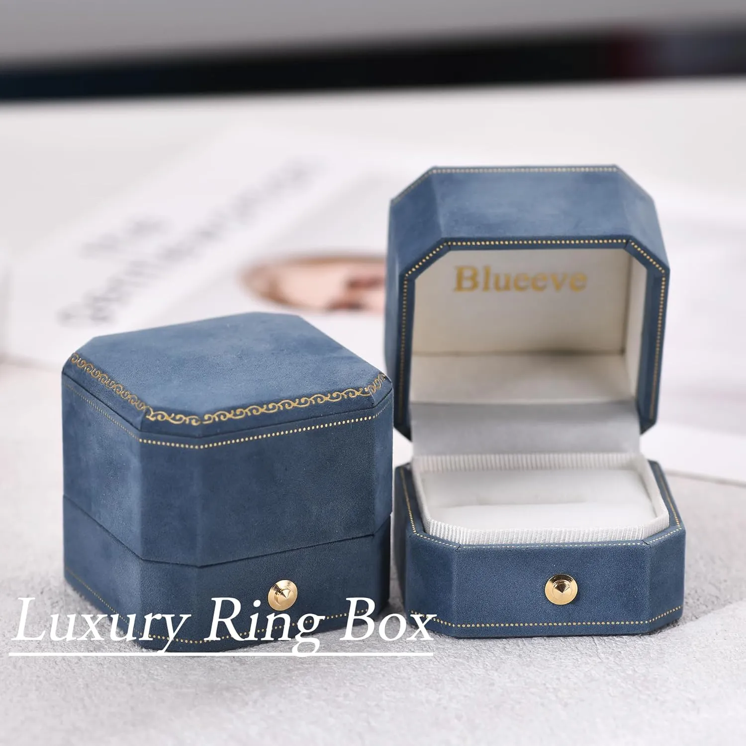 2ct Cushion Cut Moissanite Rings for Women, D Color VVS1 Clarity Lab Created Diamond Rings 14K White Yellow Gold Vermeil Moissanite Engagement Rings for Women Wife Jewelry Gifts