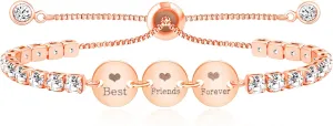 3 Circles/Hearts Charm Tennis Bracelets for Women - Best Friends Forever/Couple/Star Moon Sun Bracelet SA5161-SA5166