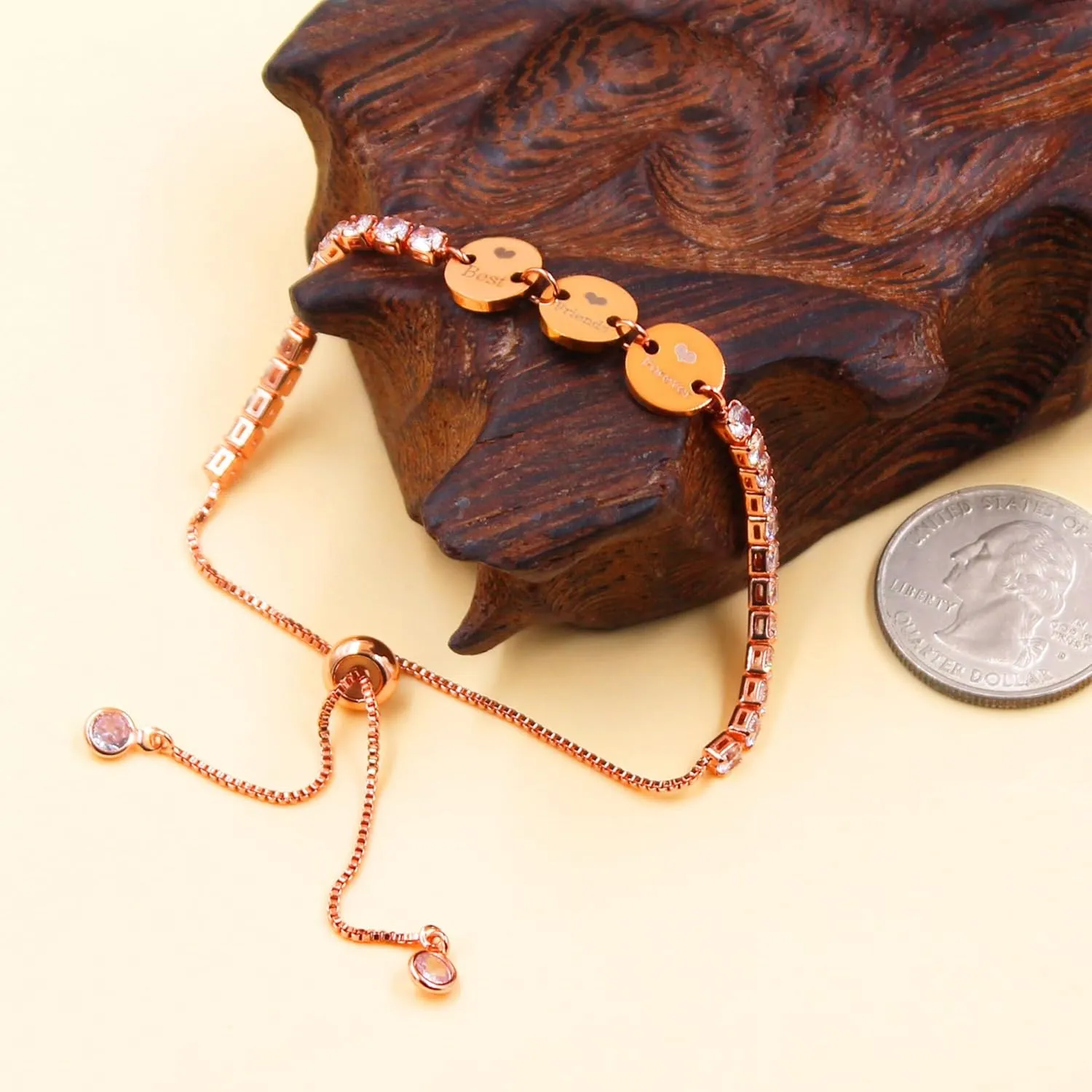 3 Circles/Hearts Charm Tennis Bracelets for Women - Best Friends Forever/Couple/Star Moon Sun Bracelet SA5161-SA5166