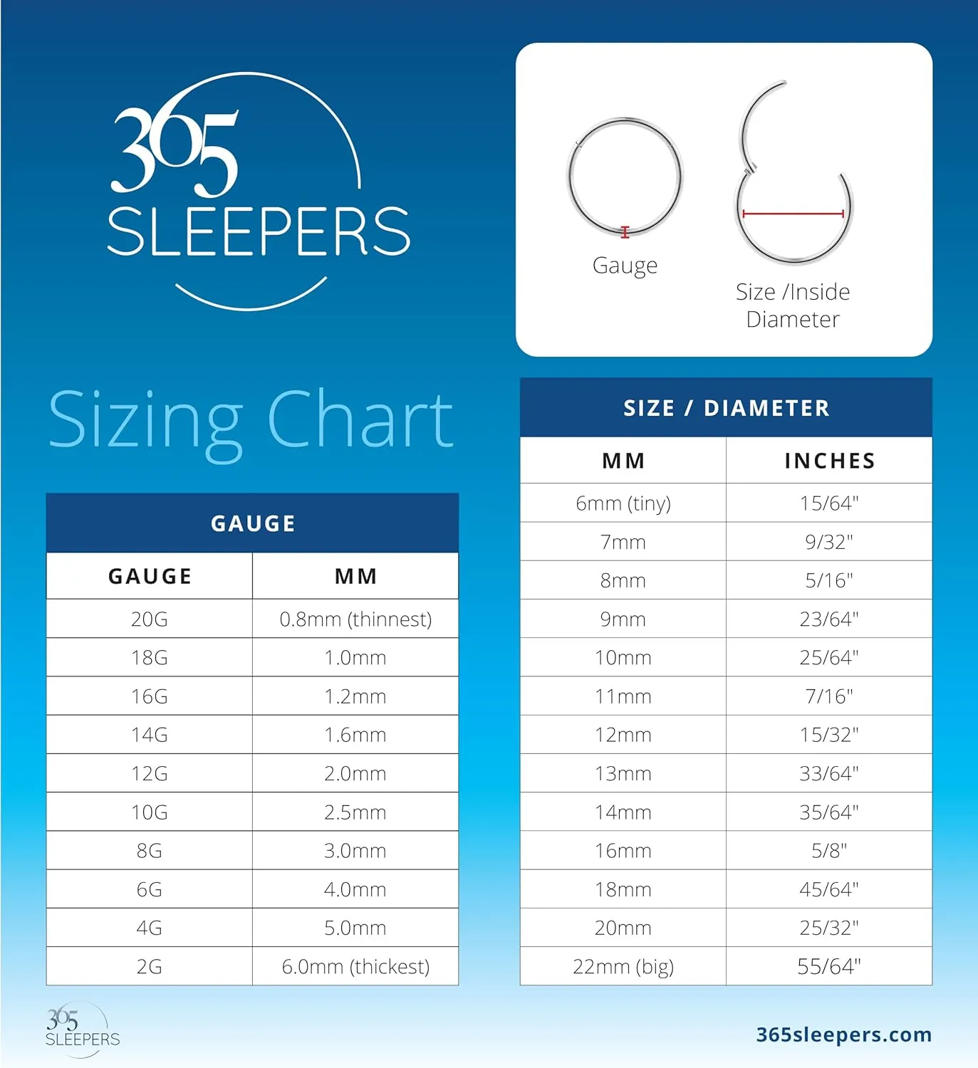 365 SLEEPERS 24K Gold Plated 925 Solid Sterling Silver Australian Made 8mm - 14mm Hinged Sleeper Earrings Nose Lip Septum Tragus Hoop Segment Ring Nickel Free Hypoallergenic