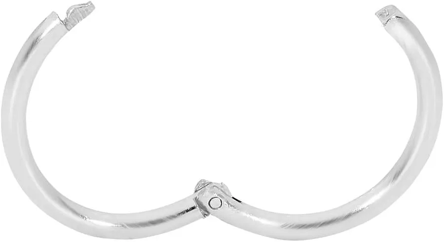 365 SLEEPERS 925 Solid Sterling Silver Australian Made 8mm - 14mm Hinged Sleeper Earrings Nose Lip Septum Tragus Hoop Segment Ring Nickel Free Hypoallergenic