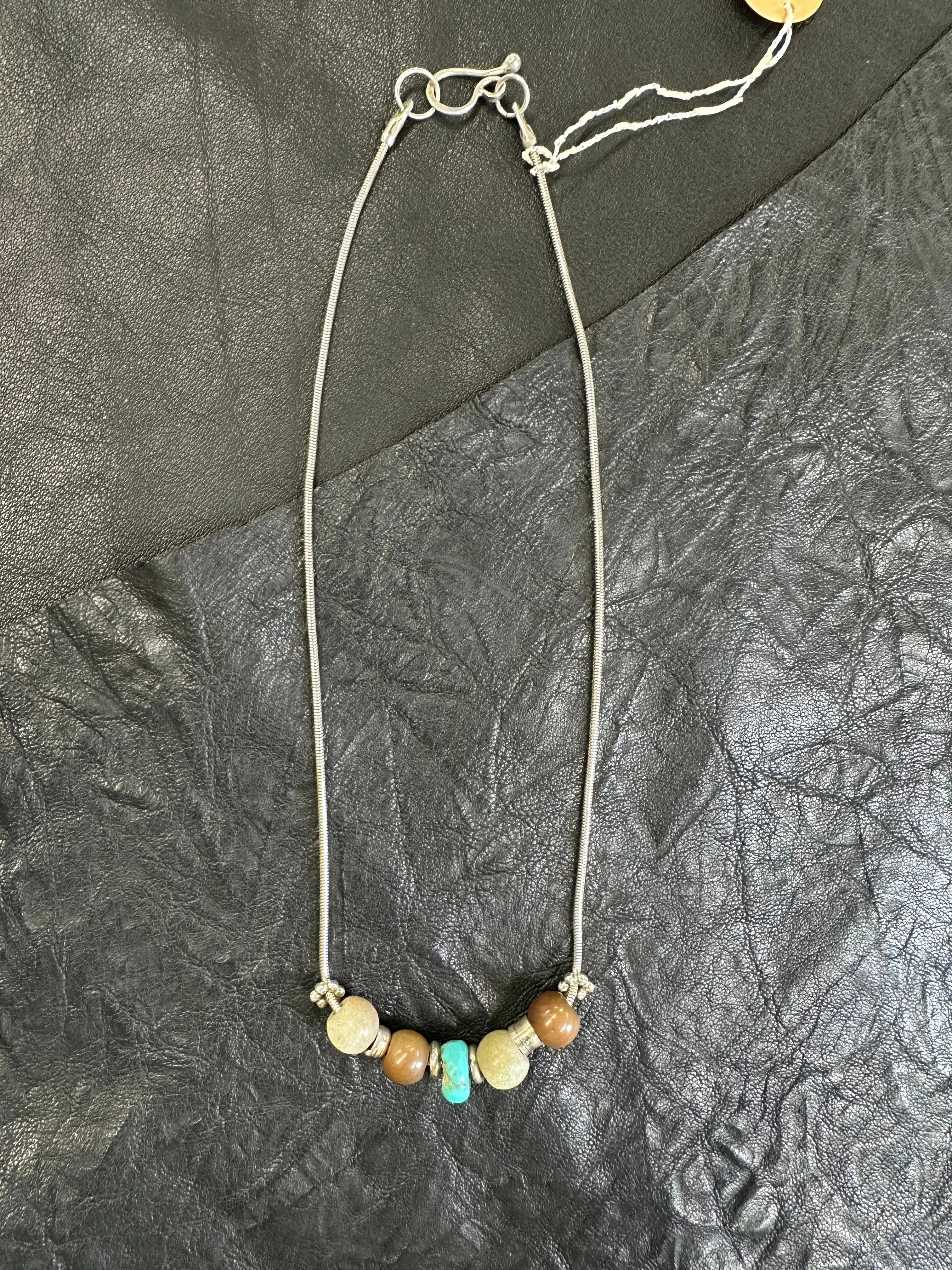5 Stone Beaded Necklace