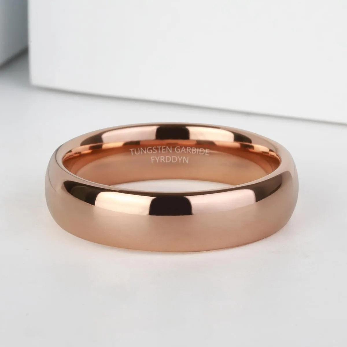 6mm 8mm 10mm Rose Gold Tungsten Rings Wedding Band Matte Comfort Fit for Men Women Size 4-15.5