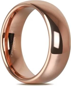 6mm 8mm 10mm Rose Gold Tungsten Rings Wedding Band Matte Comfort Fit for Men Women Size 4-15.5