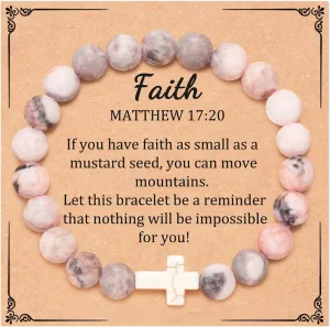 72ore Cross Bracelet Easter Gifts Easter Basket Stuffers for Women Jesus Bracelets Baptism Christian First Confirmation Communion Religious Gifts for Women Jewellery Gifts