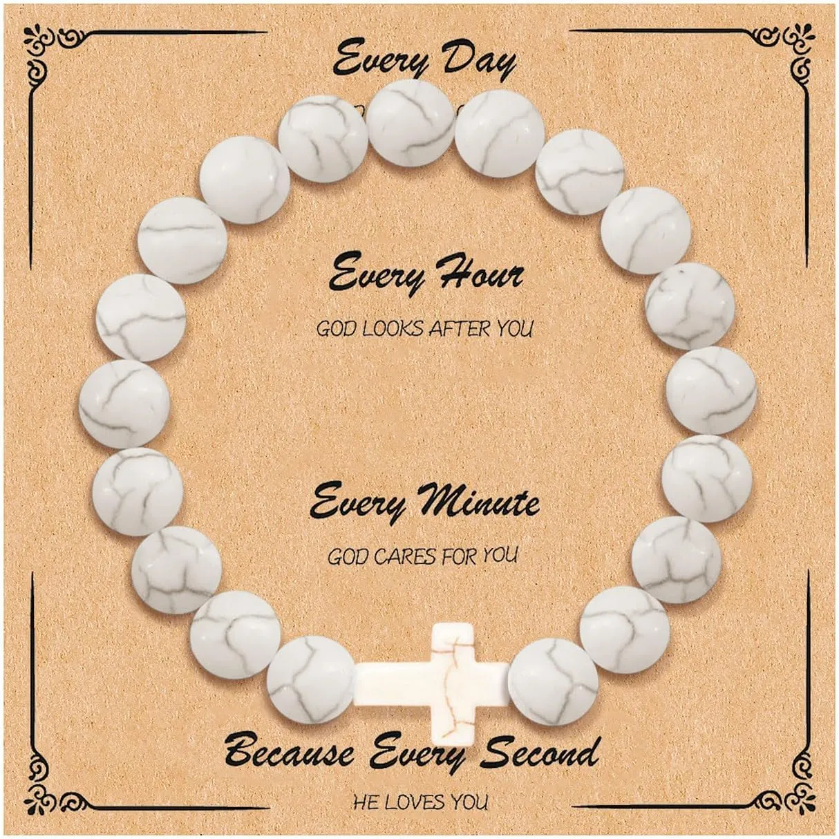 72ore Cross Bracelet Easter Gifts Easter Basket Stuffers for Women Jesus Bracelets Baptism Christian First Confirmation Communion Religious Gifts for Women Jewellery Gifts