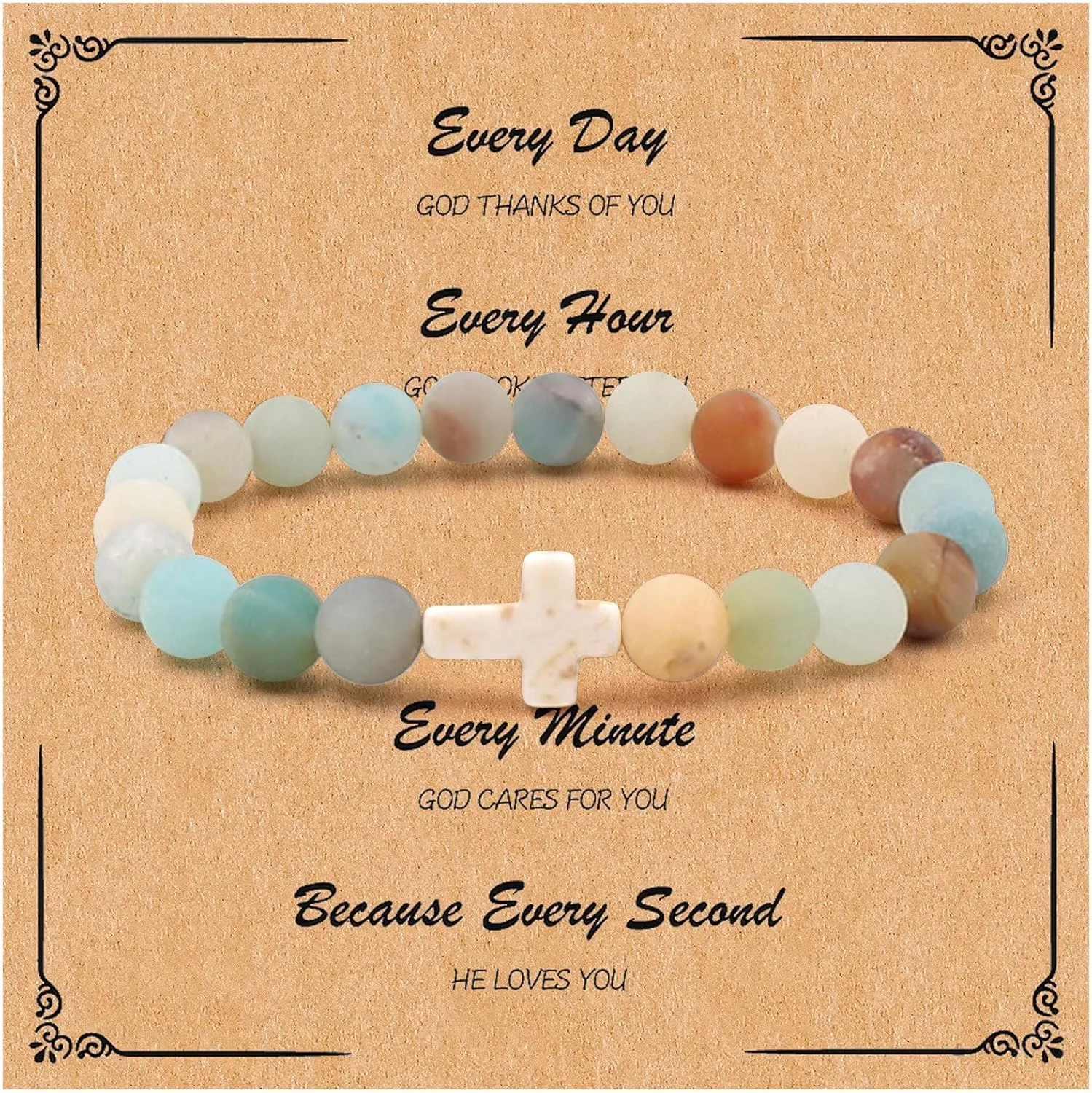 72ore Cross Bracelet Easter Gifts Easter Basket Stuffers for Women Jesus Bracelets Baptism Christian First Confirmation Communion Religious Gifts for Women Jewellery Gifts