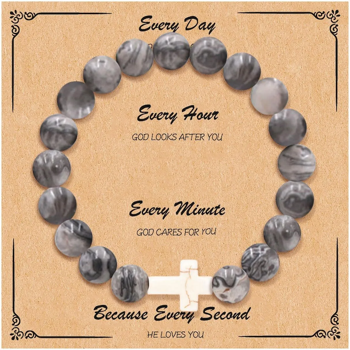 72ore Cross Bracelet Easter Gifts Easter Basket Stuffers for Women Jesus Bracelets Baptism Christian First Confirmation Communion Religious Gifts for Women Jewellery Gifts