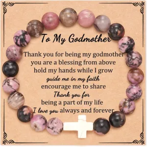 72ore Cross Bracelet Easter Gifts Easter Basket Stuffers for Women Jesus Bracelets Baptism Christian First Confirmation Communion Religious Gifts for Women Jewellery Gifts