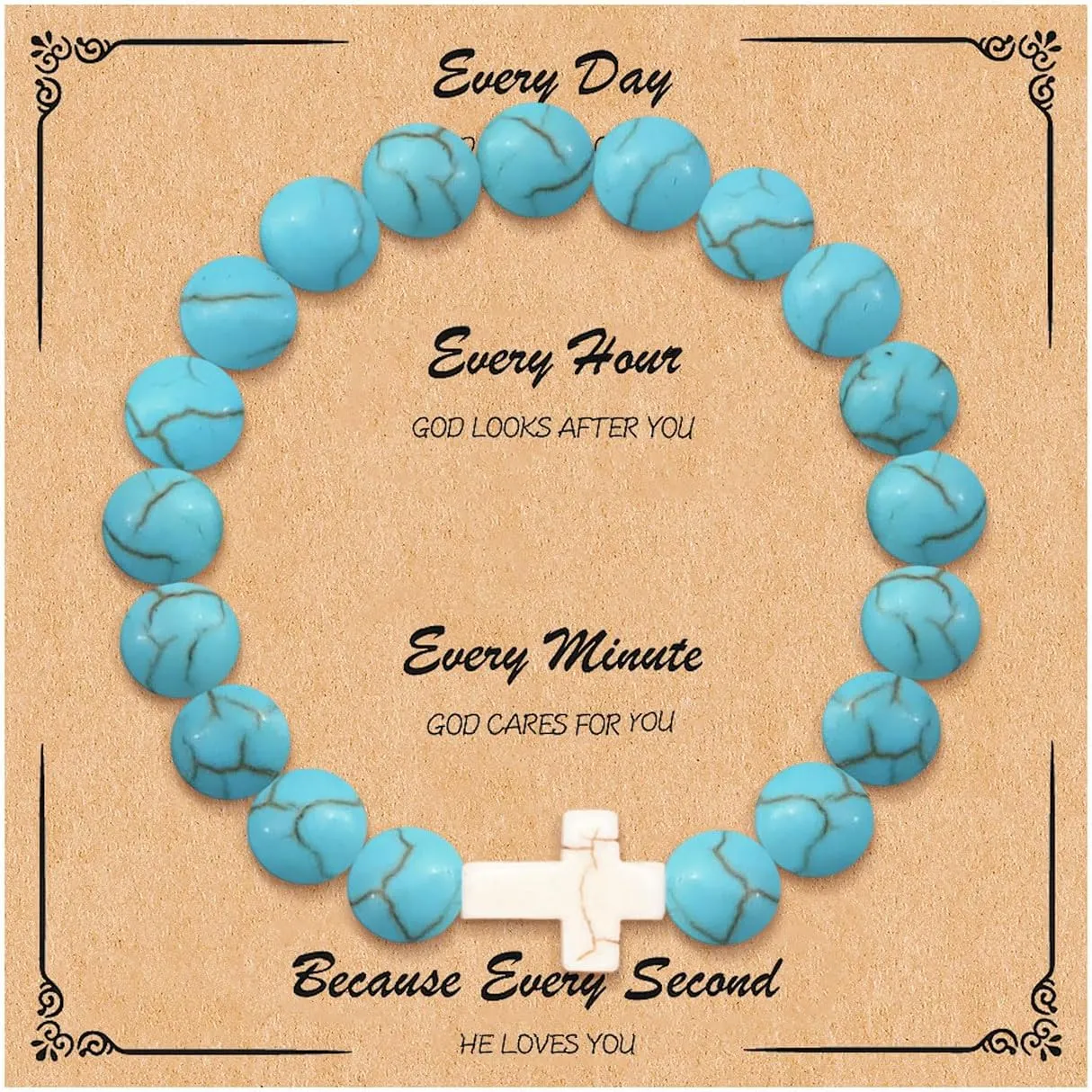 72ore Cross Bracelet Easter Gifts Easter Basket Stuffers for Women Jesus Bracelets Baptism Christian First Confirmation Communion Religious Gifts for Women Jewellery Gifts