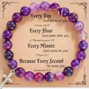 72ore Cross Bracelet Easter Gifts Easter Basket Stuffers for Women Jesus Bracelets Baptism Christian First Confirmation Communion Religious Gifts for Women Jewellery Gifts