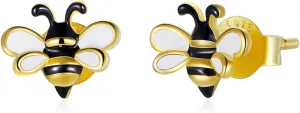 925 Sterling Silver Animal Stud Earrings Hypoallergenic for Girls Bee Cat Dog Paw Earrings Hypoallergenic Tiny Lightweight Earring for Women Girls