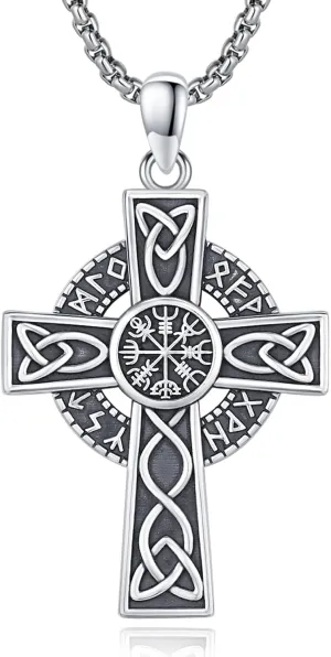 925 Sterling Silver Patron Saint Medal Amulet Pendant Necklace Protection Catholic Faith Jewelry Gifts for Men Women