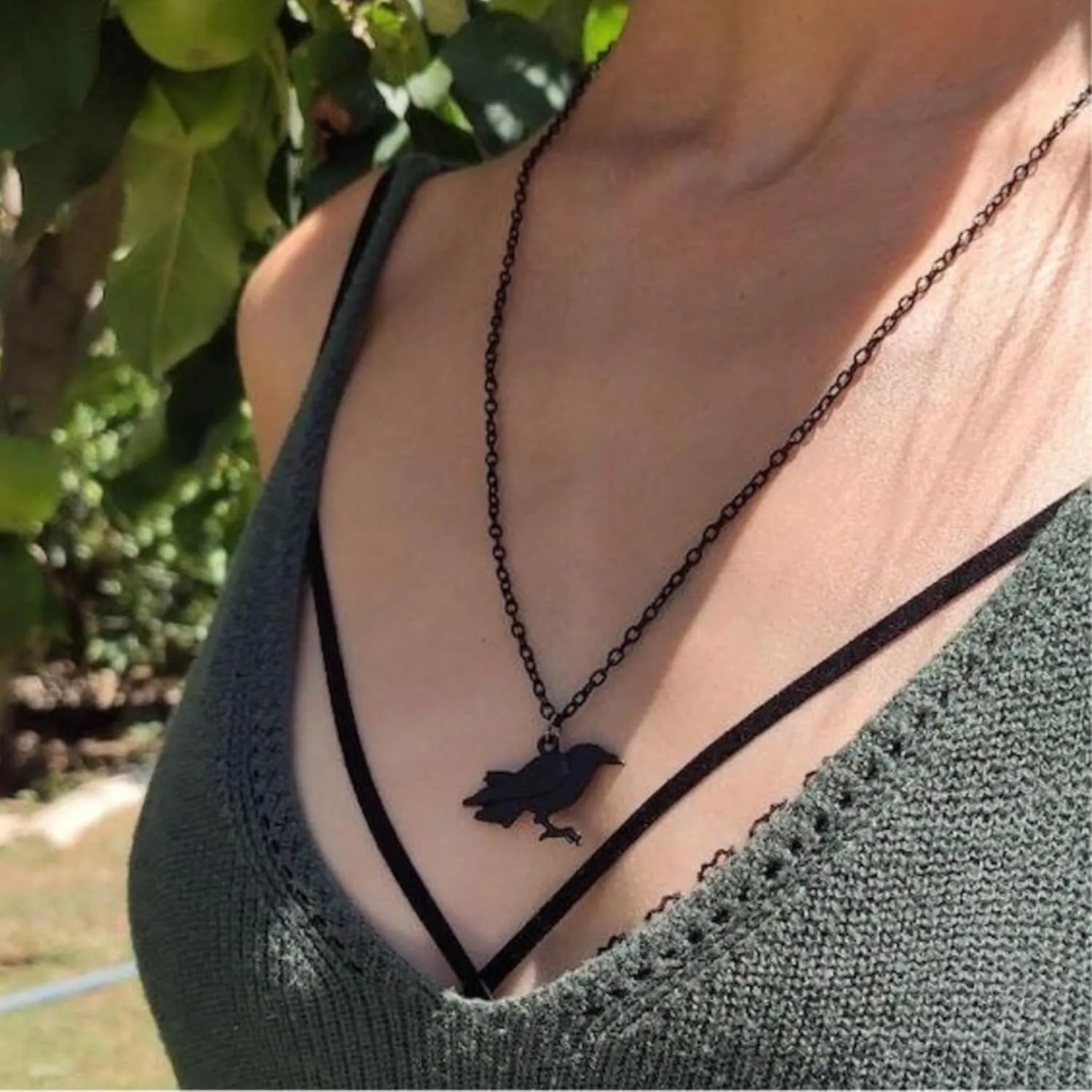 925 Sterling Silver Raven Necklace  Huginn & Muninn Odin Pendant with Black Onyx & Runes  Handmade Norse Viking Jewelry for Men & Women  Spiritual Crow Symbol Gift