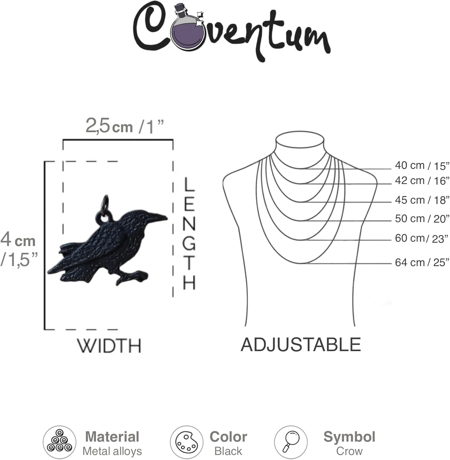 925 Sterling Silver Raven Necklace  Huginn & Muninn Odin Pendant with Black Onyx & Runes  Handmade Norse Viking Jewelry for Men & Women  Spiritual Crow Symbol Gift