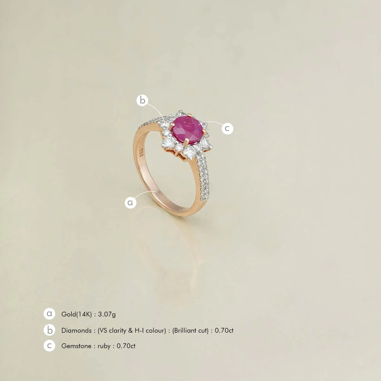 Amor Ruby Ring