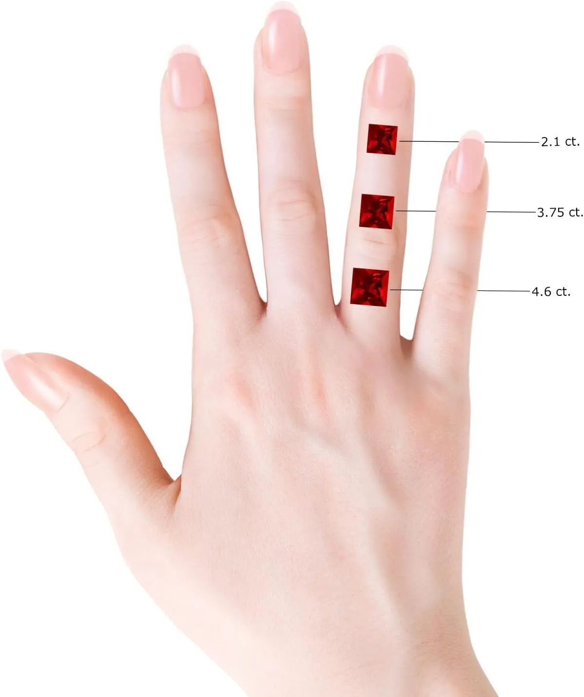 Angara Bezel-Set Square Lab Grown Ruby Solitaire Pendant in 14K Solid Gold/Platinum | July Birthstone, Birthday, Engagement, Anniversary, Wedding Jewelry Gift for Women