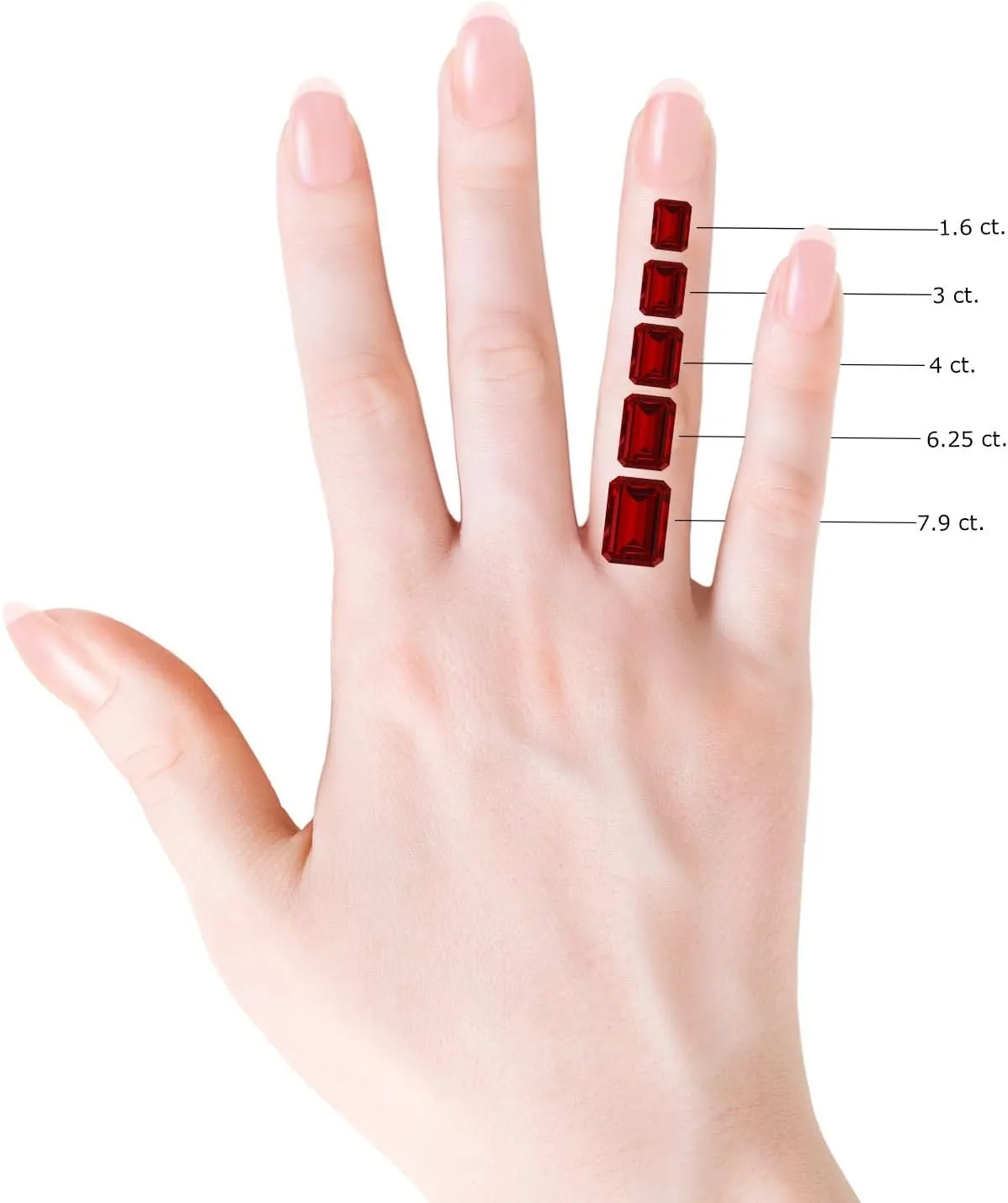 Angara East-West Emerald-Cut Lab Grown Ruby Solitaire Pendant in 14K Solid Gold/Platinum | July Birthstone, Birthday, Engagement, Anniversary, Wedding Jewelry Gift for Women