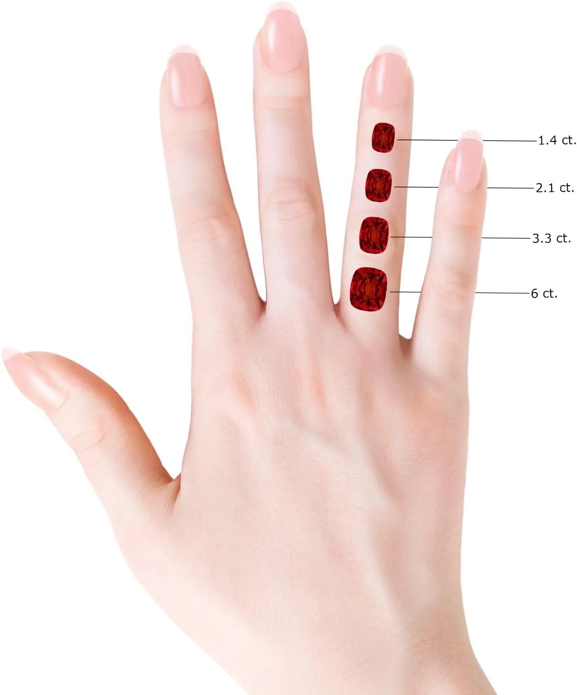 Angara Lab Grown Cushion Rectangular Ruby Halo Knife-Edge Shank Engagement Ring in 14K Solid Gold/Platinum | July Birthstone, Birthday, Anniversary, Wedding Jewelry Gift for Women