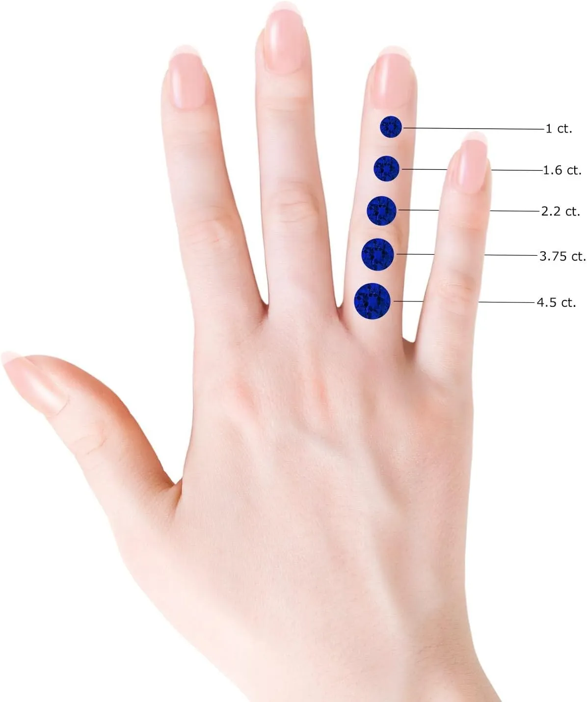 Angara Lab Grown Round Blue Sapphire Solitaire V-Bale Pendant with Lab Diamond in Silver / 14K Solid Gold/Platinum | September Birthstone, Birthday, Engagement, Anniversary Jewelry Gift for Women