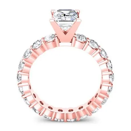 Angela - Emerald Moissanite Engagement Ring